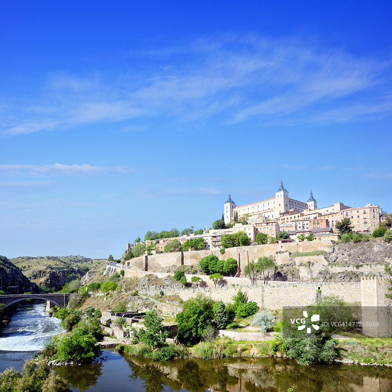 西班牙托莱多城市景观图片素材