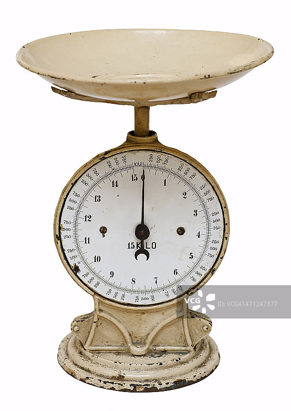 古董厨房秤图片素材