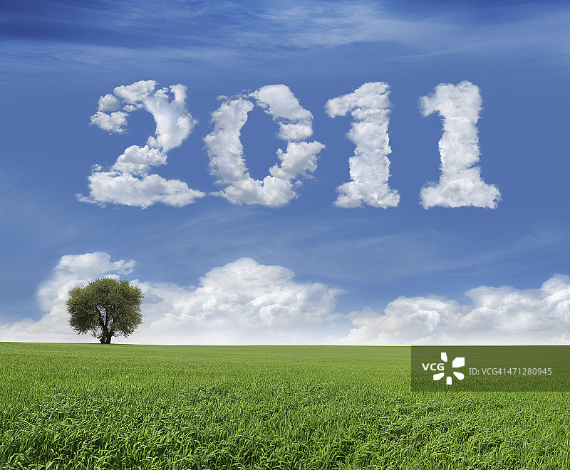 2011新年田野风光图片素材