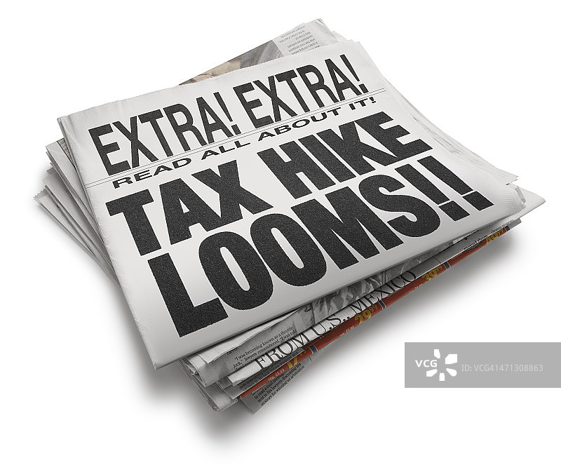 税收增加迫在眉睫！！图片素材