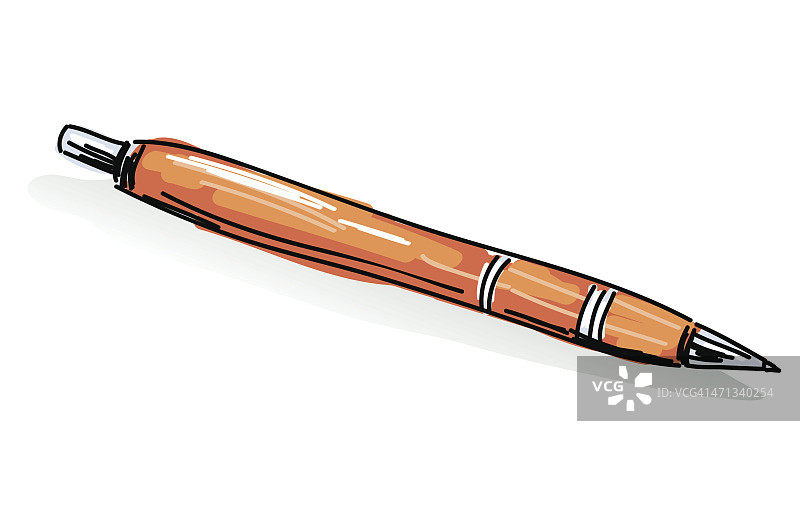 手绘钢笔素描图片素材