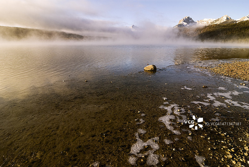 爱达荷州斯坦利红鱼湖图片素材
