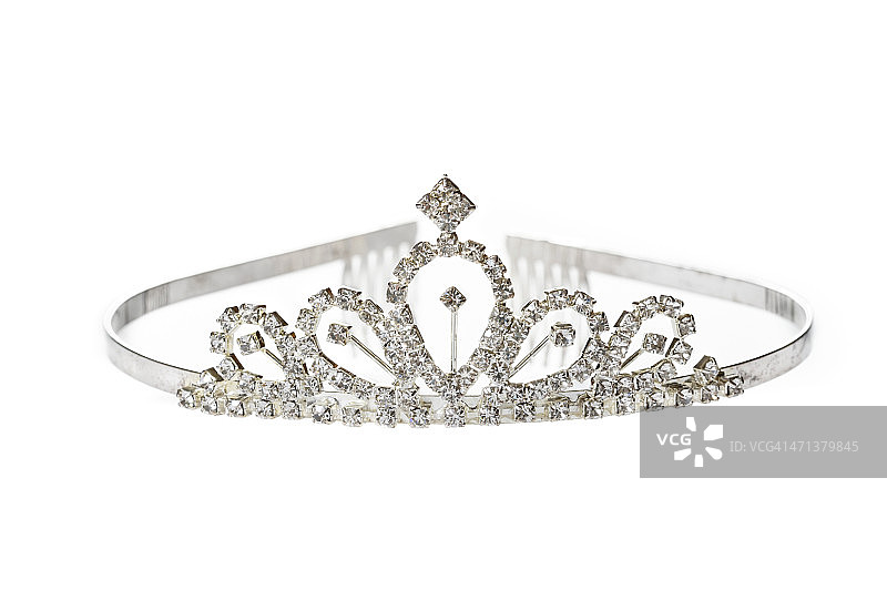 白色背景上的旧头饰图片素材