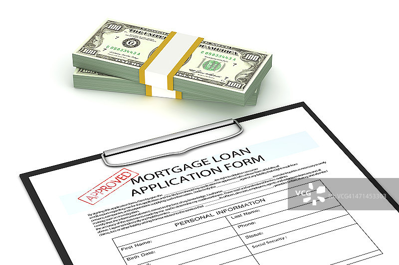 抵押贷款图片素材