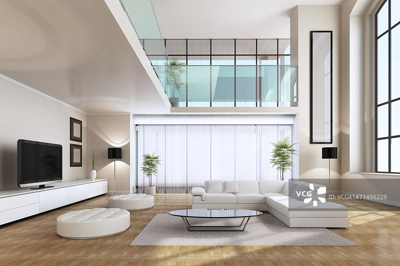 现代顶层公寓图片素材