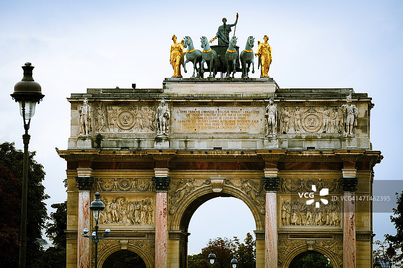 卡鲁塞尔凯旋门超大图图片素材