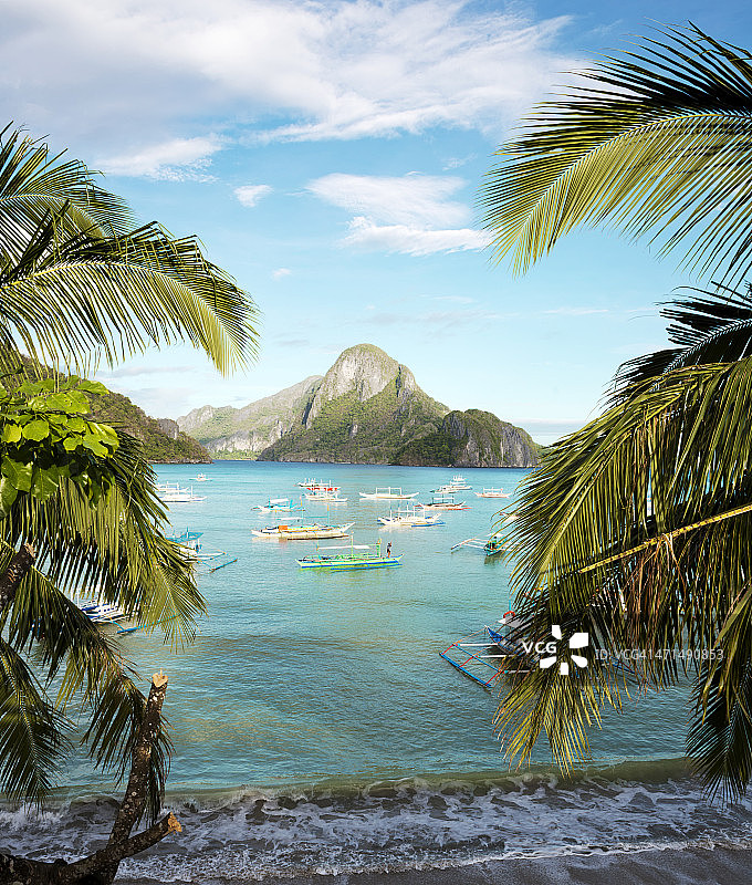 充满异域风情的沙滩图片素材