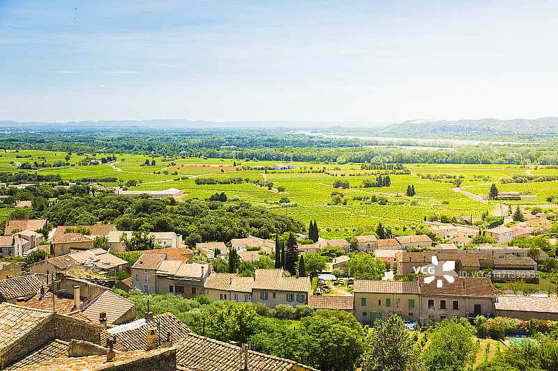 从教皇新堡观看图片素材