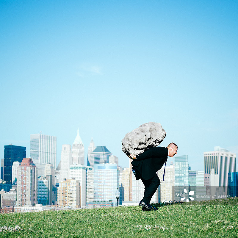 工作压力大的商人图片素材