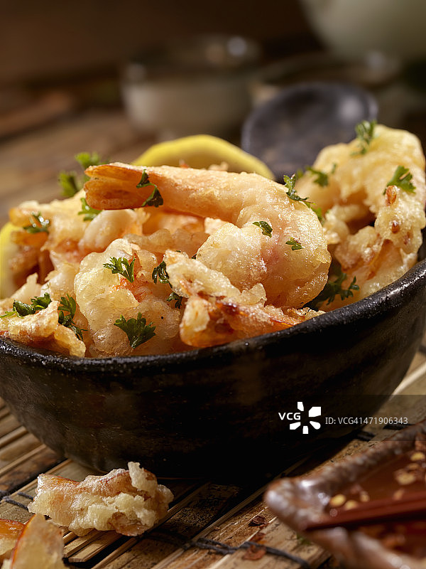 天妇罗炸虾图片素材