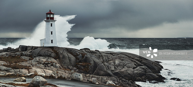 东北灯塔图片素材