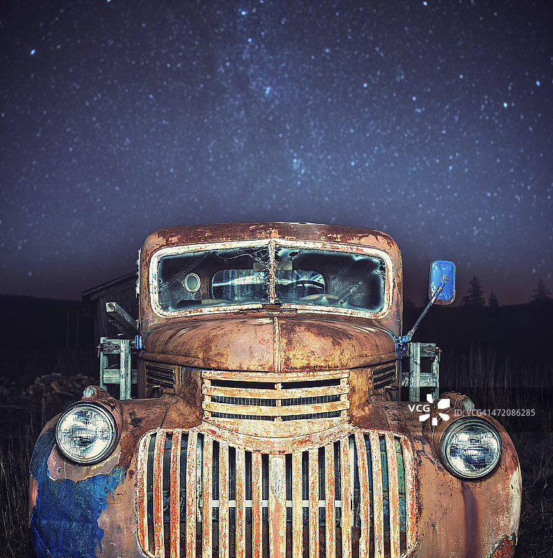 星空中铁锈图片素材