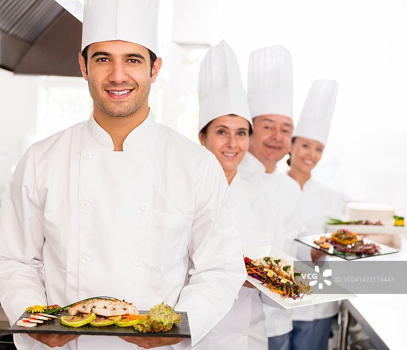 厨房里的厨师图片素材