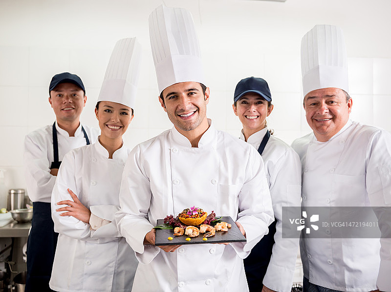 烹饪课上的厨师图片素材