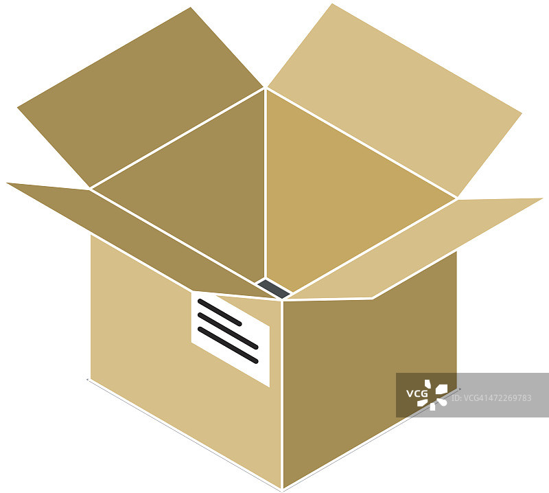 打开的盒子图片素材