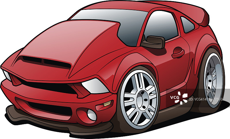 卡通跑车图片素材