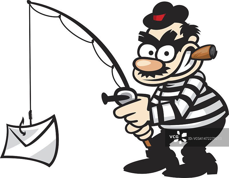 网络钓鱼诈骗者图片素材