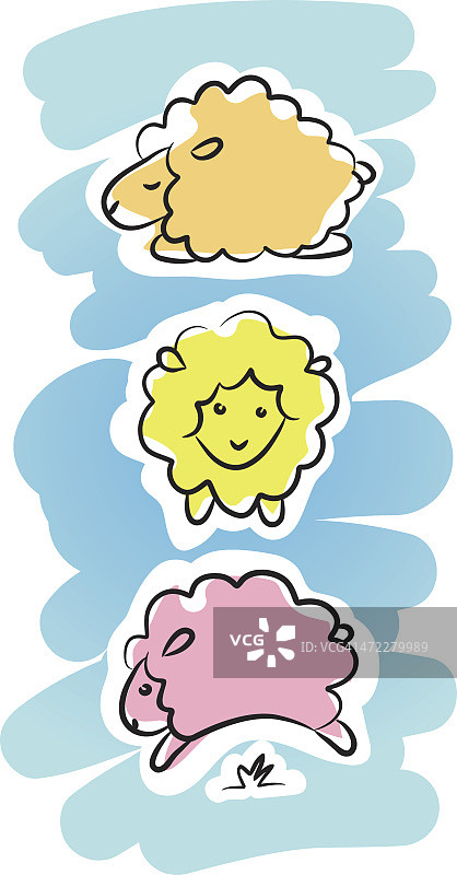 数绵羊图片素材