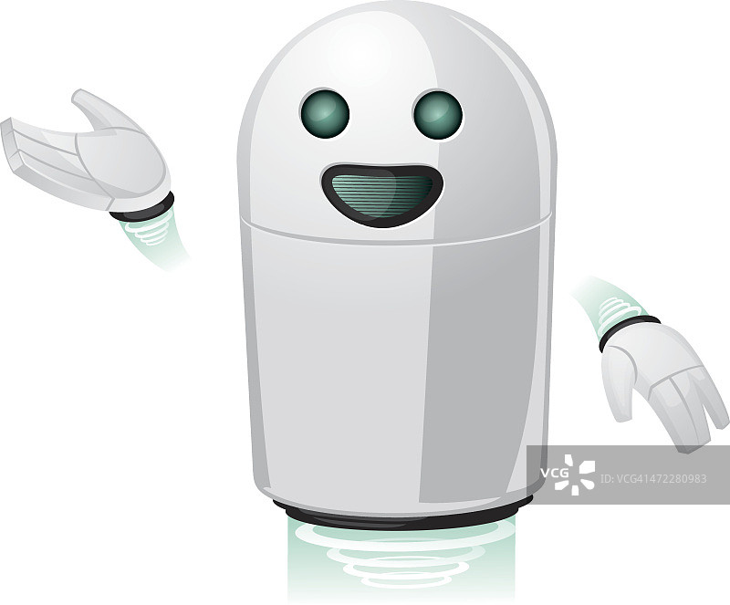 友好的机器人图片素材