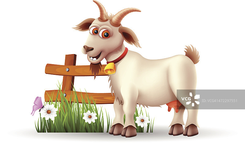 有趣的山羊图片素材