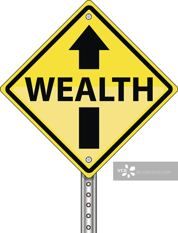 财富路标图片素材