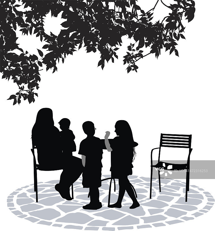 后院家庭图片素材