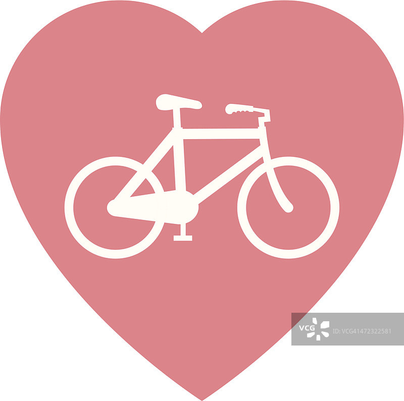 自行车之恋图片素材