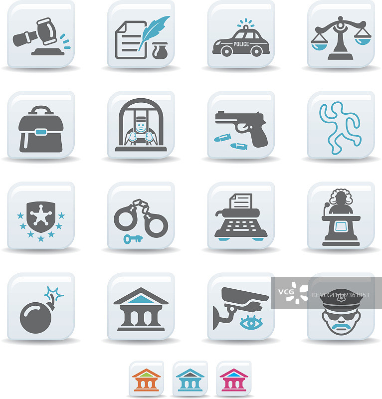 犯罪与法律图标图片素材