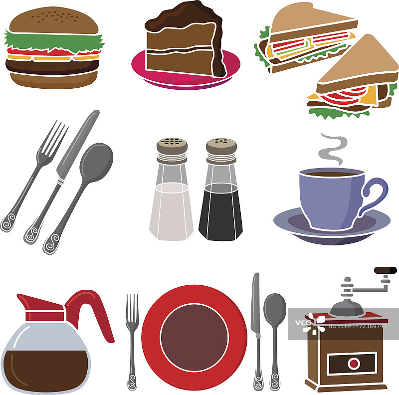 咖啡和三明治图片素材