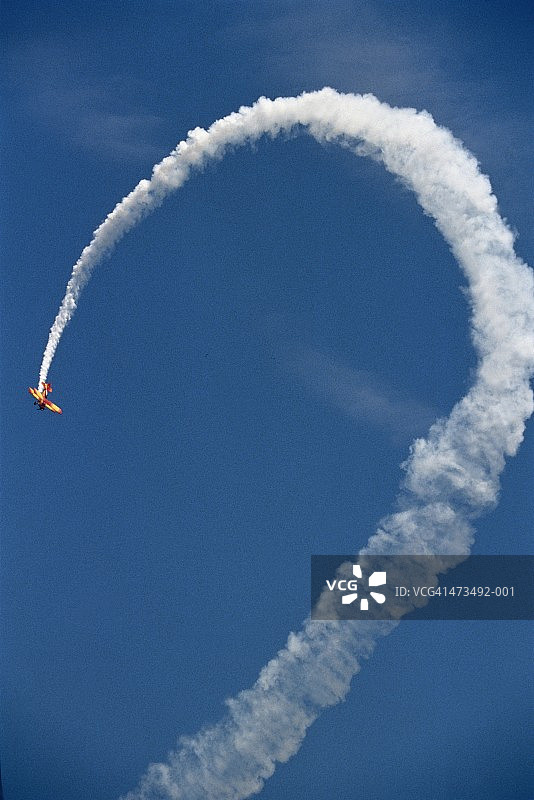 特技飞机喷射尾气图片素材