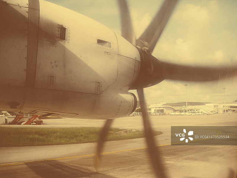 螺旋桨喷气发动机图片素材