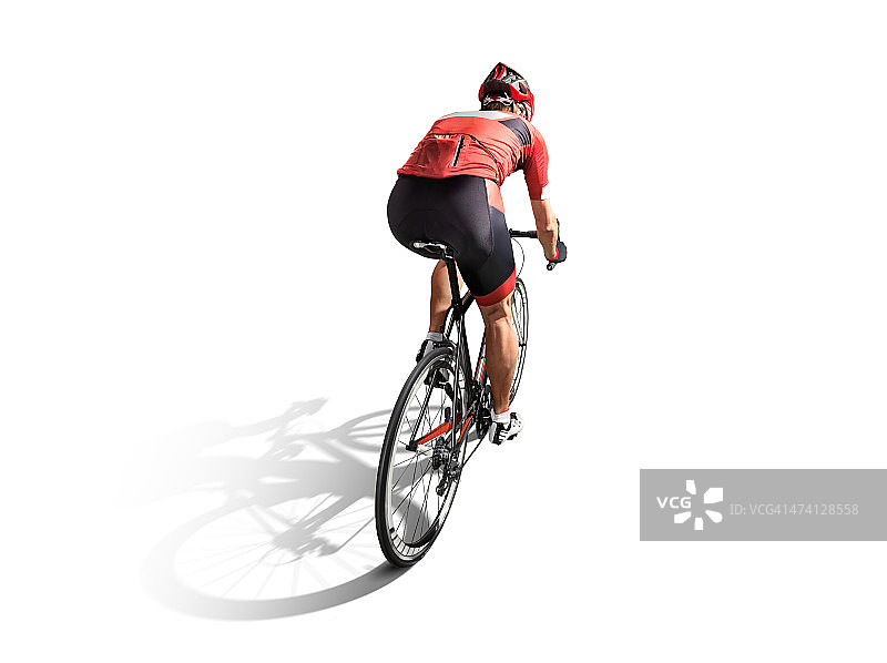 独立的运动员自行车手图片素材
