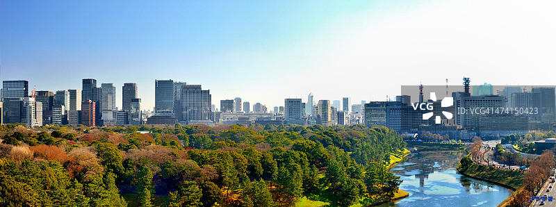 东京日出全景图片素材