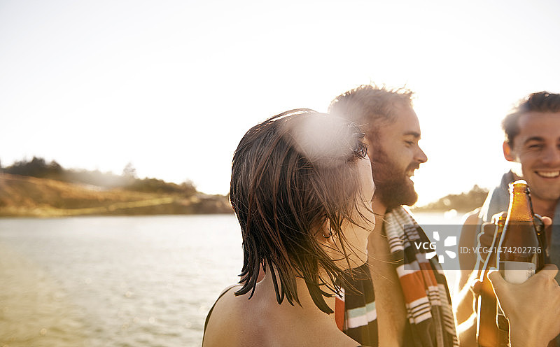 他们的快乐湖泊图片素材