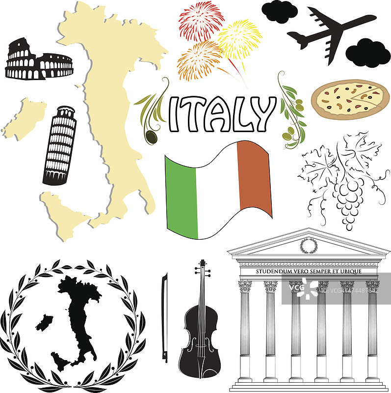 意大利风情图标图片素材