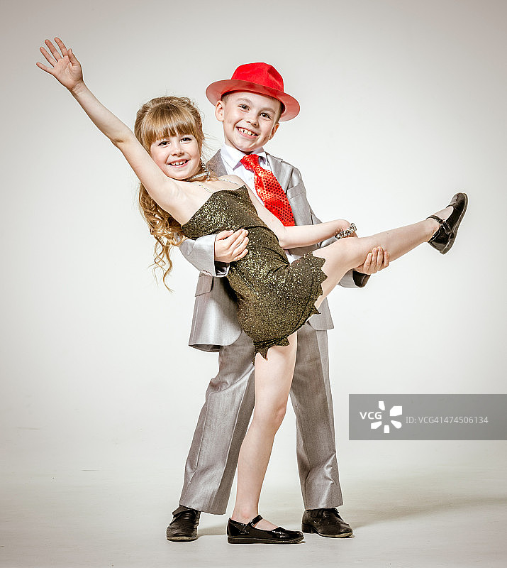 儿童舞厅舞蹈演员图片素材