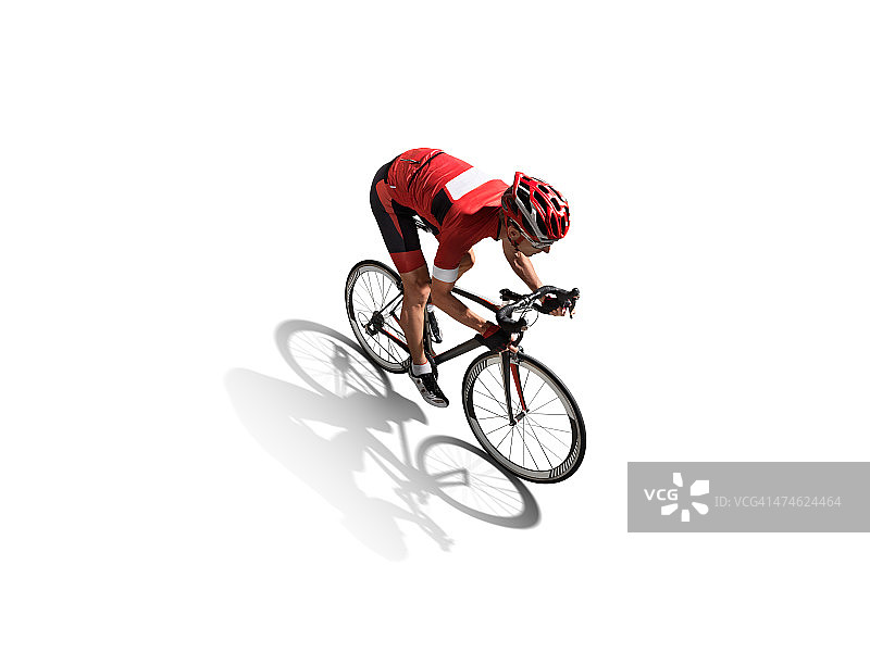 独立的运动员自行车手图片素材