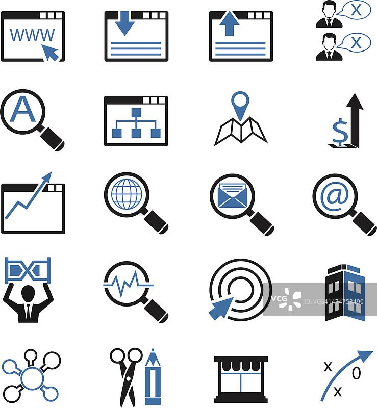 互联网图标合集图片素材