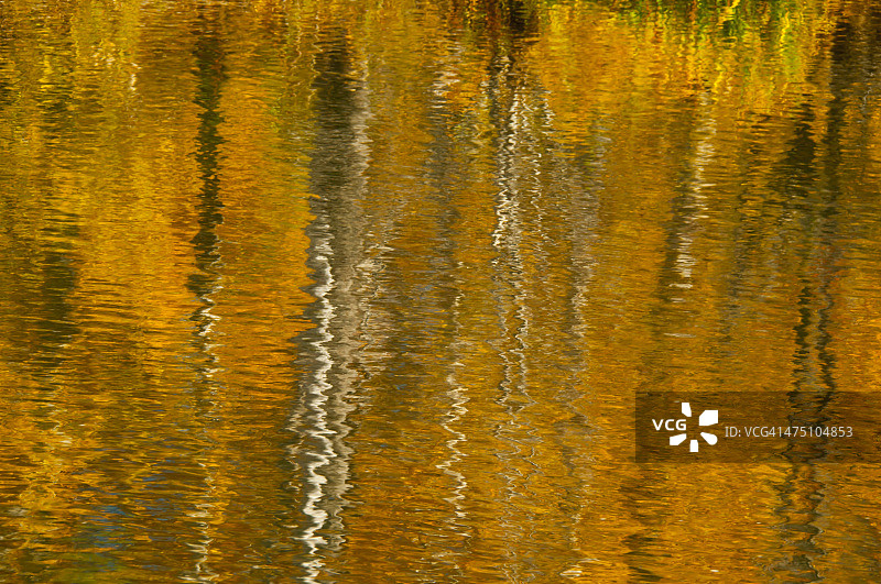 秋天的倒影图片素材