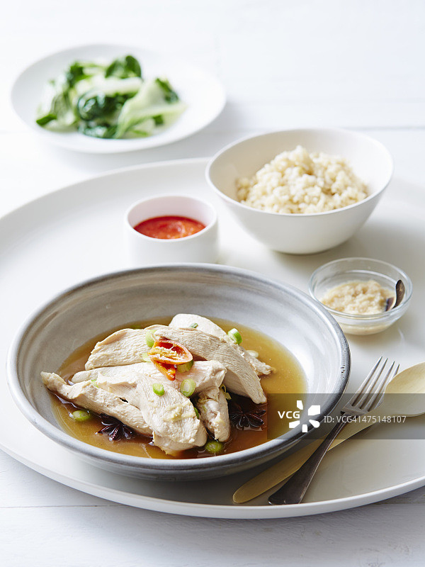 海南鸡饭静物图片素材