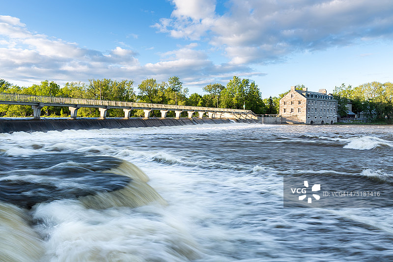 加拿大魁北克磨坊岛历史遗址图片素材