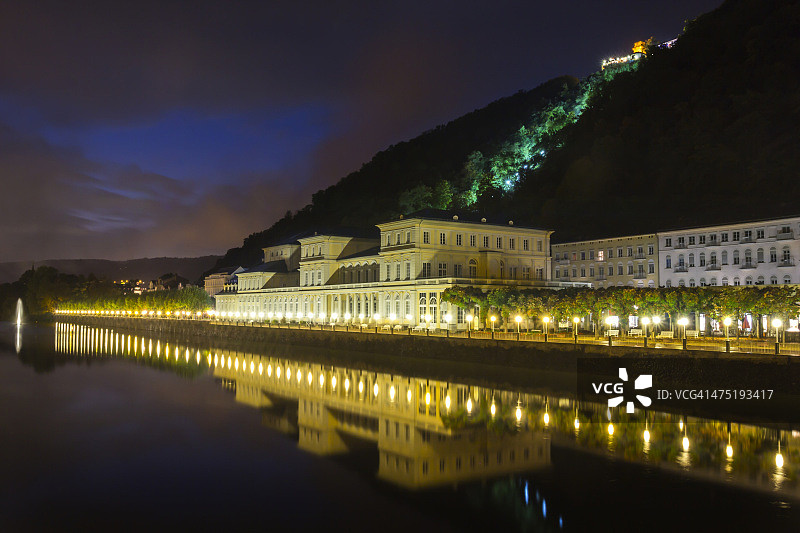 德国莱茵兰-普法尔茨州巴特埃姆斯疗养胜地建筑图片素材