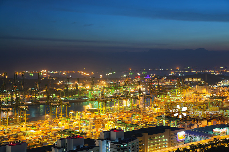 新加坡港口图片素材