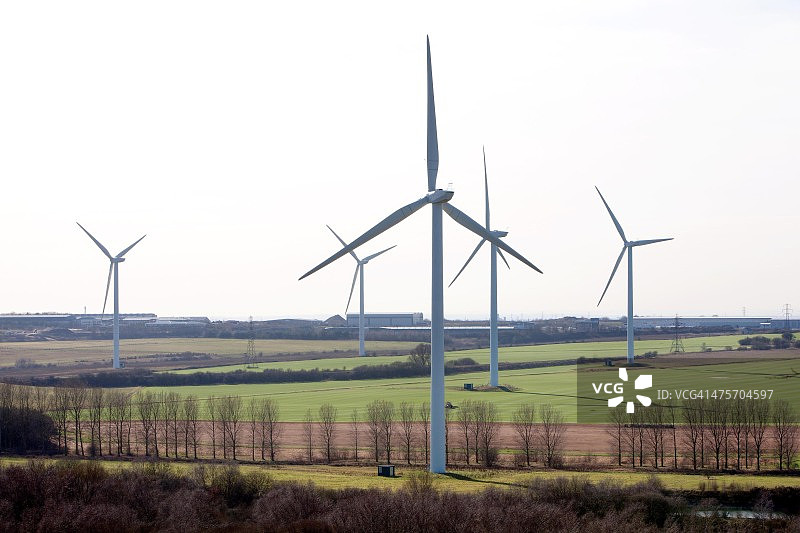 英国斯肯索普的巴格穆尔风电场图片素材