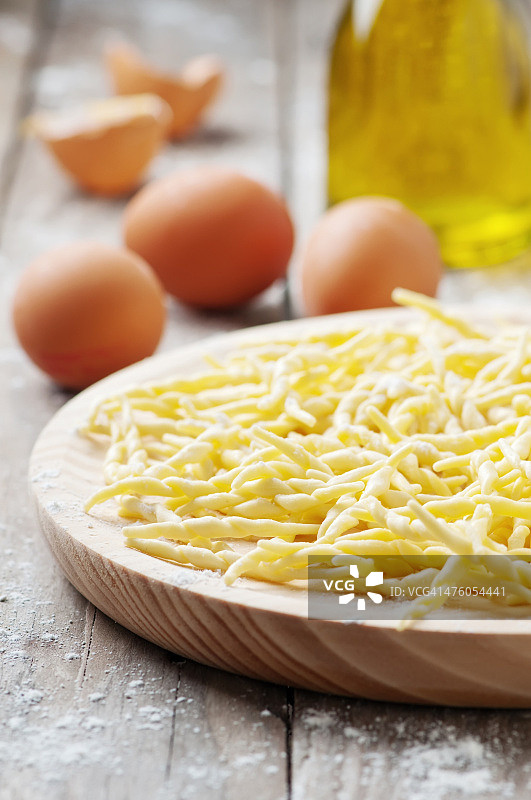 意大利传统生面团：Trofie图片素材