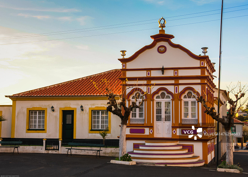 英雄港神圣教堂，亚速尔群岛图片素材