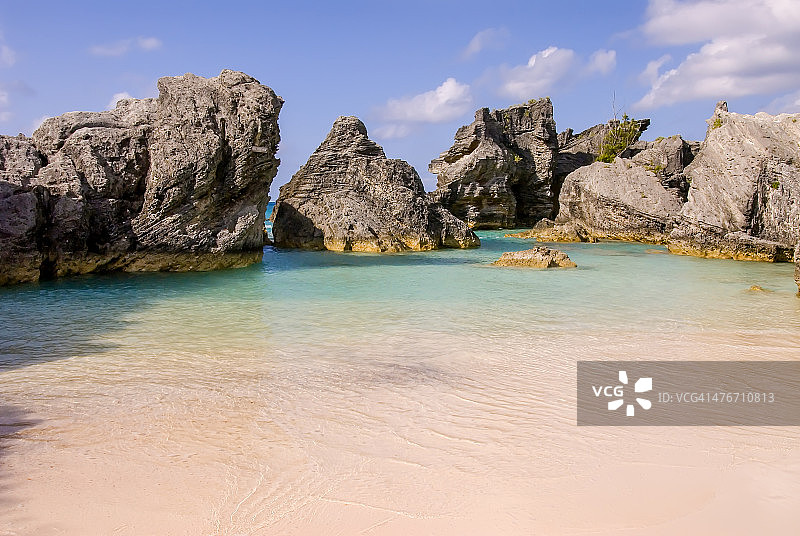 百慕大南滩空旷的皇家港湾图片素材
