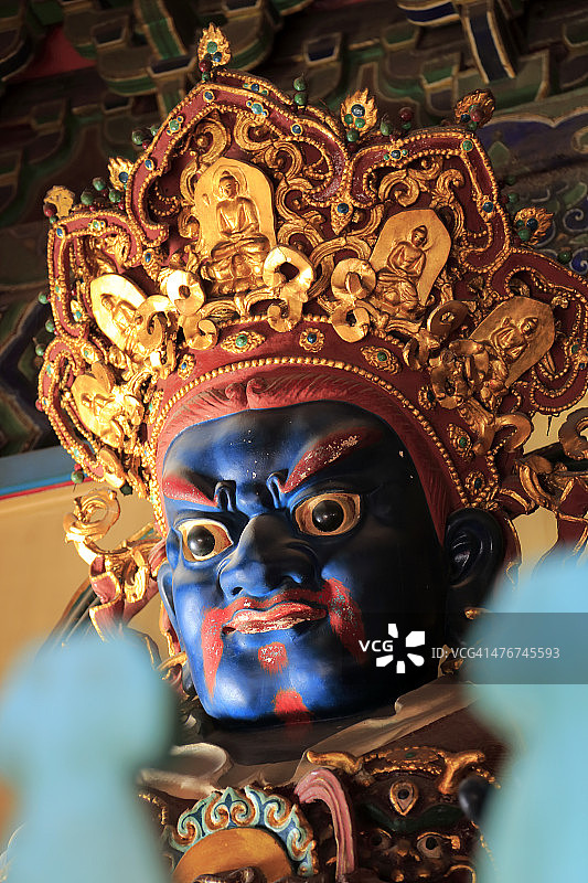 广目天王雕像图片素材