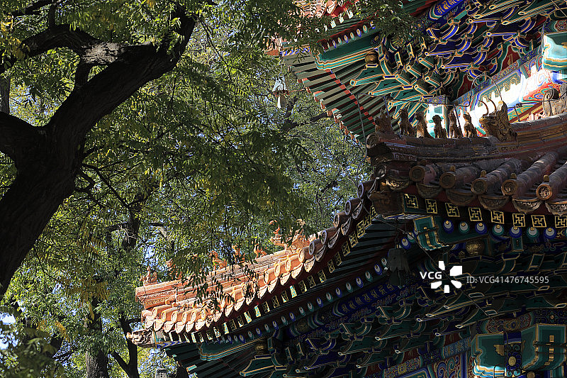 碑亭屋顶图片素材