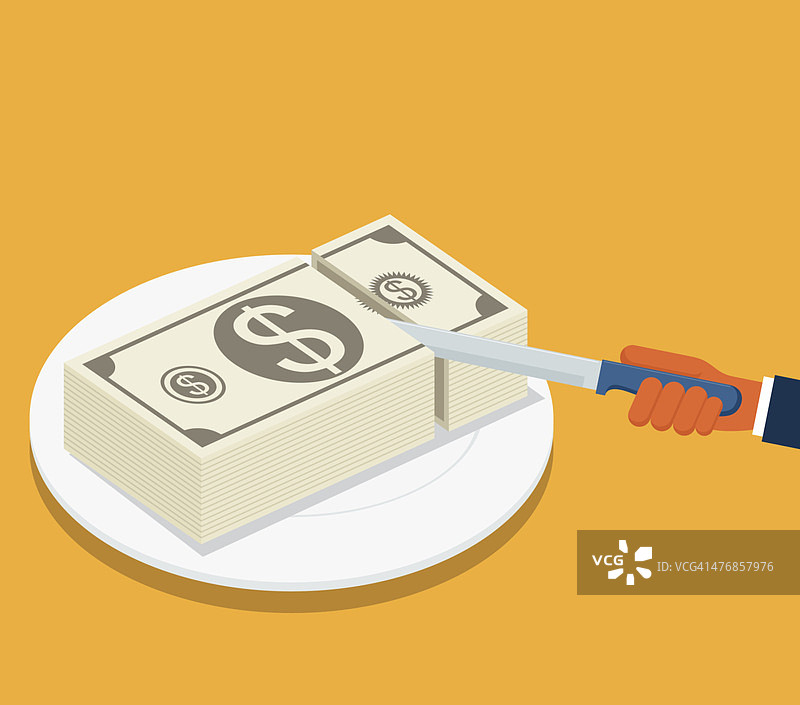 货币切片图片素材